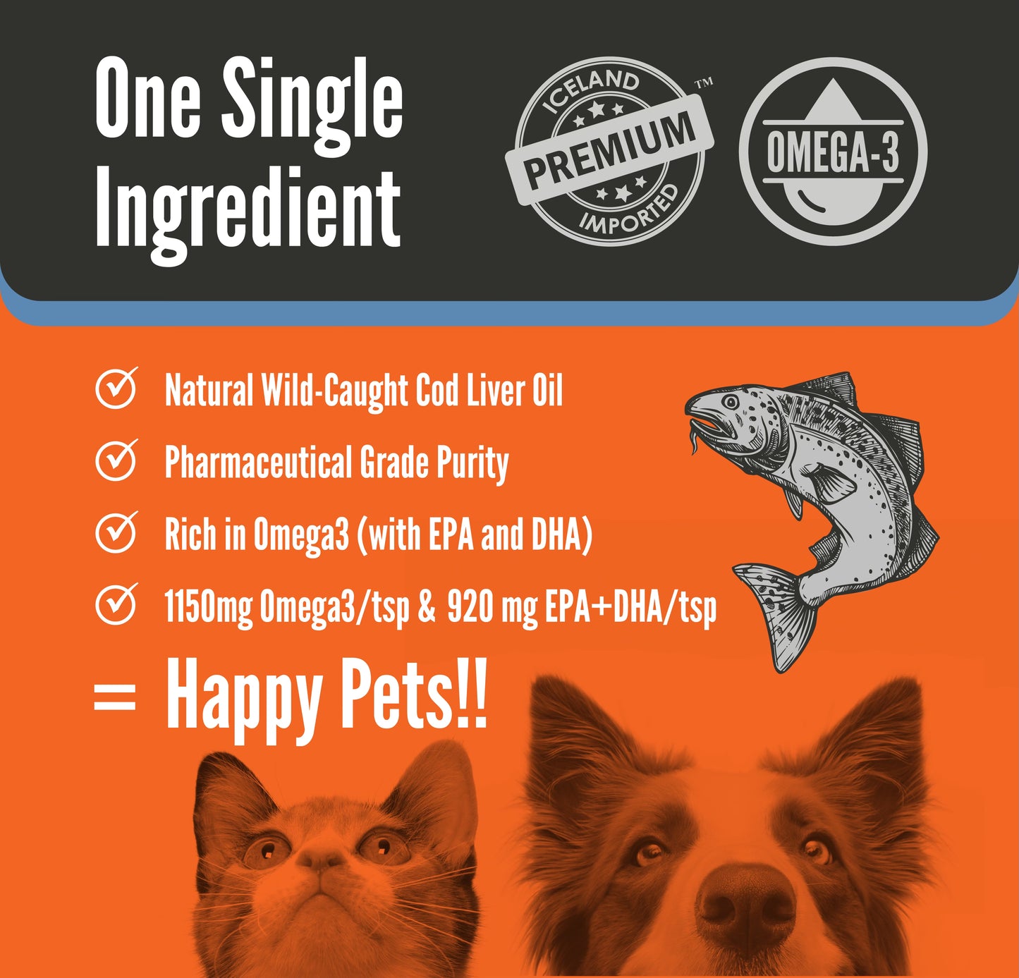 Pure Wild-Caught Cod Liver Oil - 16oz