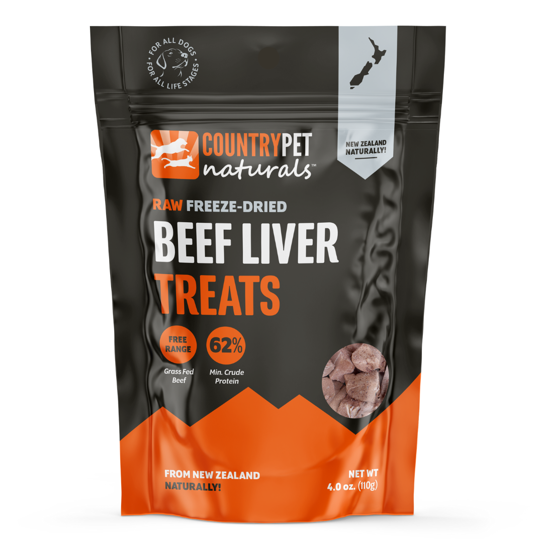 New Zealand Raw Freeze-Dried Beef Liver Treats (Buy 1 or a 3-pack)