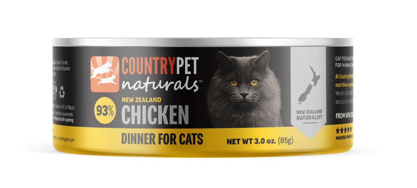 Chicken Cat Food 3oz Cans - Tasting Pack 3 cans