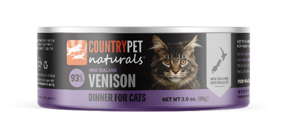 Venison Cat Food 3oz Cans - Tasting Pack of 3 Cans