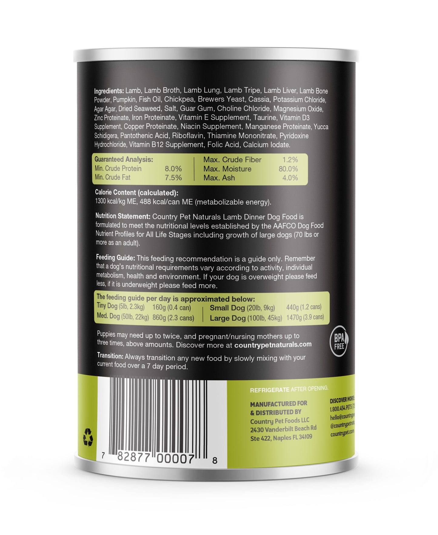 Lamb Dog Food 13oz Cans - Tasting Pack 2 cans