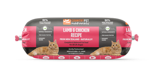 Lamb & Chicken Cat Food 1.5lb Frozen Roll-Tasting Pack Single Roll