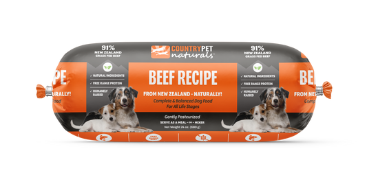 Beef Dog Food 1.5lb Frozen Rolls - Case of 8