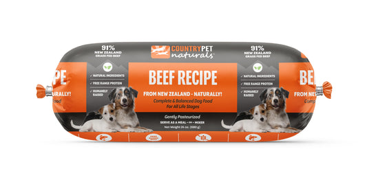 Beef Dog Food 1.5lb Frozen Roll - Tasting Pack Single Roll