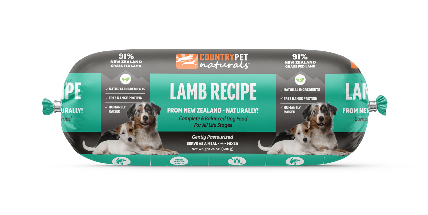 Lamb Dog Food 1.5lb Frozen Rolls - Case of 8