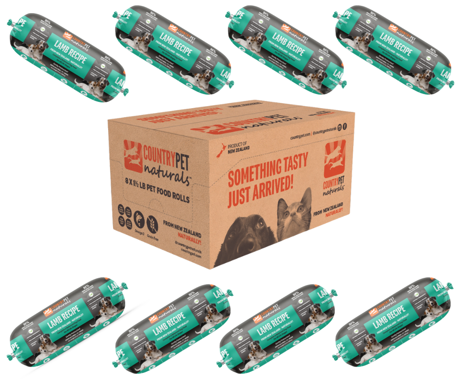 Lamb Dog Food 1.5lb Frozen Rolls - Case of 8