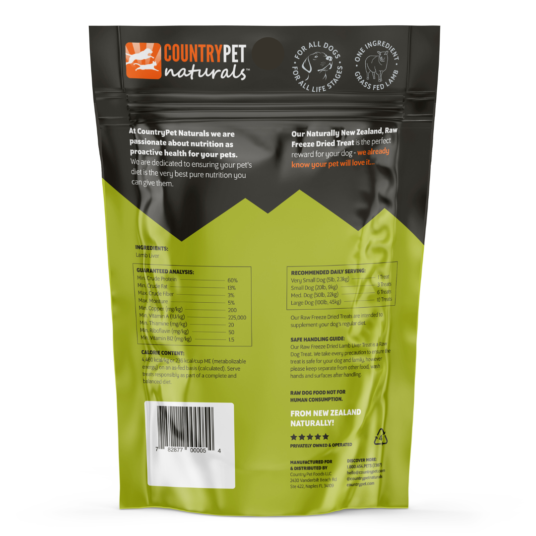 Lamb Liver Treat Case (6 x 4oz Bags)