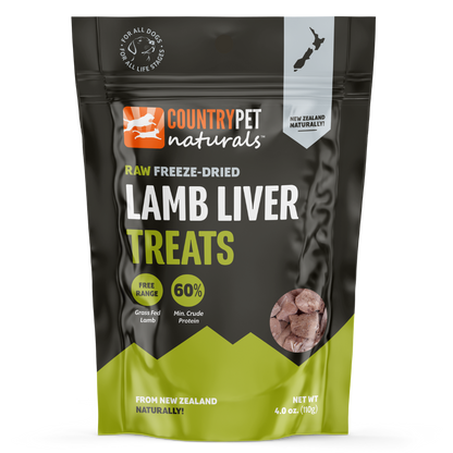 New Zealand Raw Freeze-Dried Lamb Liver Treat Case (6 Bags)