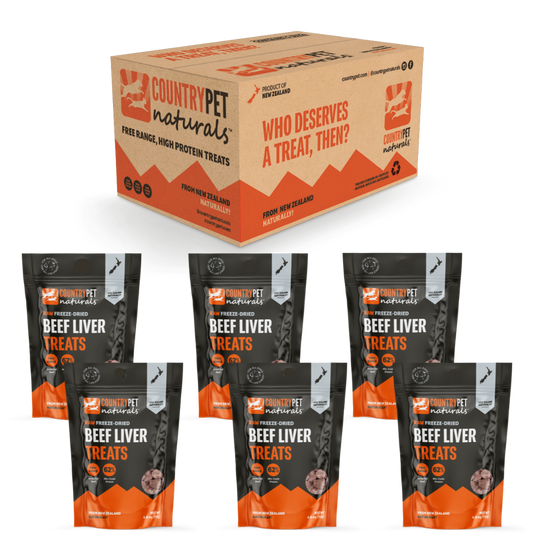 Beef Liver Treat Case (6 x 4oz Bags)