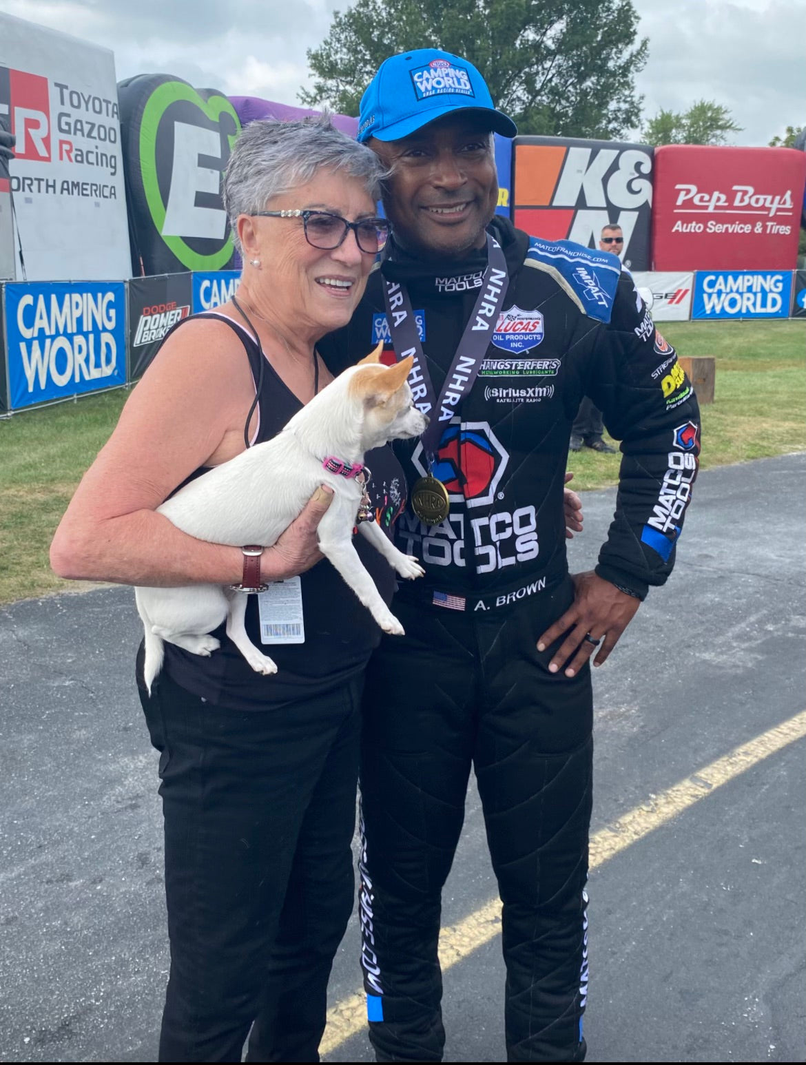 Shirley Muldowney & Missy; long time customers!