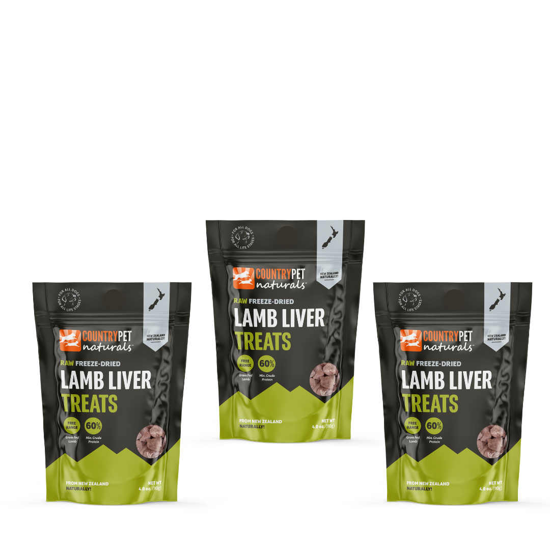 New Zealand Raw Freeze-Dried Lamb Liver Treats (Buy 1 or a 3-Pack)