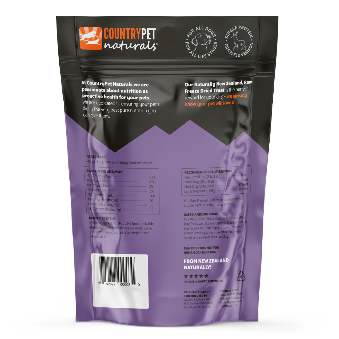 Venison Organs Raw Freeze Dried - 2.7oz Bag