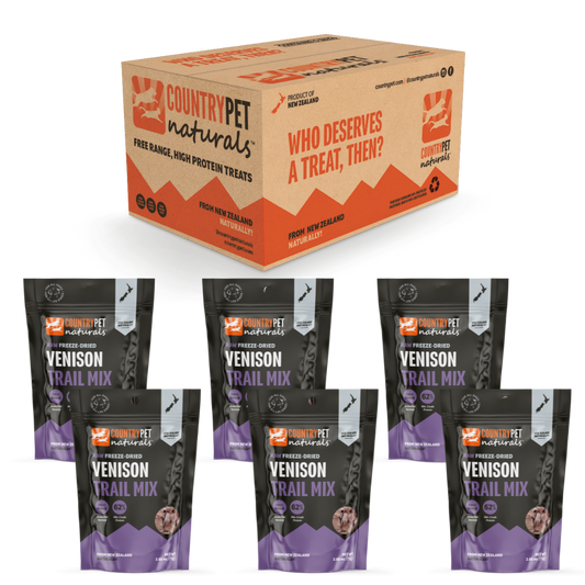 New Zealand Raw Freeze-Dried Venison Trail Mix Case (6 Bags)