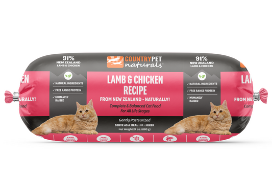 CountryPet Naturals™ New Zealand Lamb & Chicken Recipe Cat Food Roll (Single Roll)