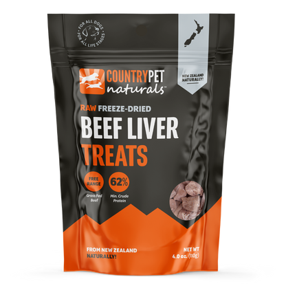Beef Liver Raw Freeze Dried - 4oz bag