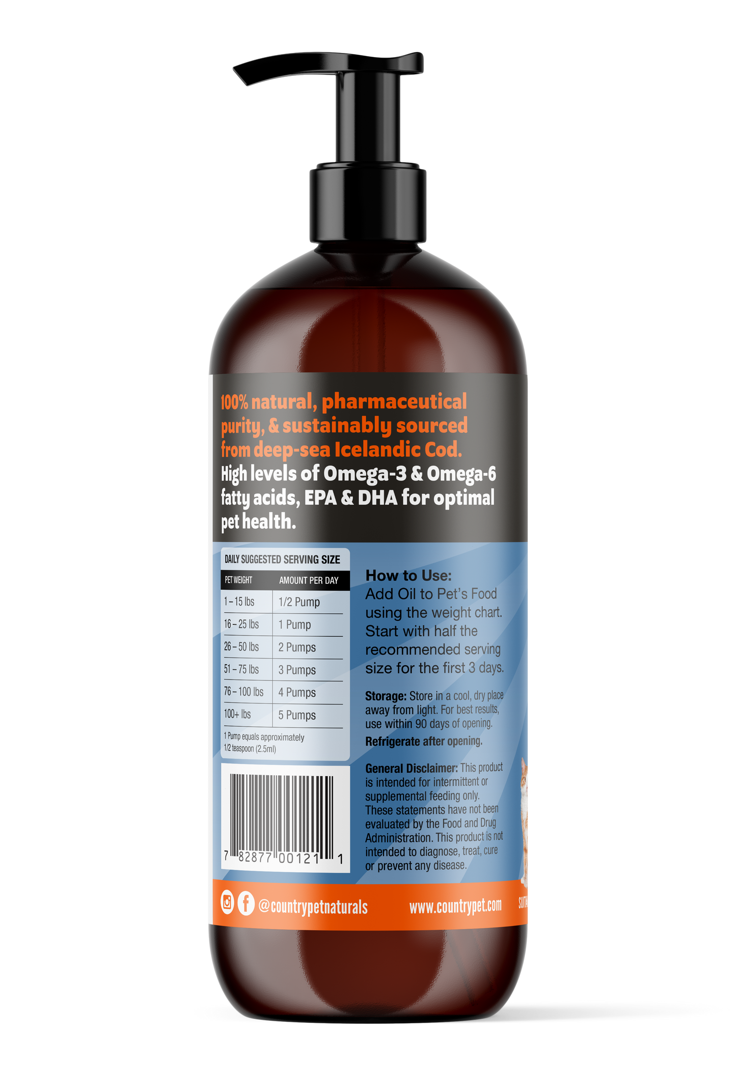 Pure Wild-Caught Cod Liver Oil - 16oz
