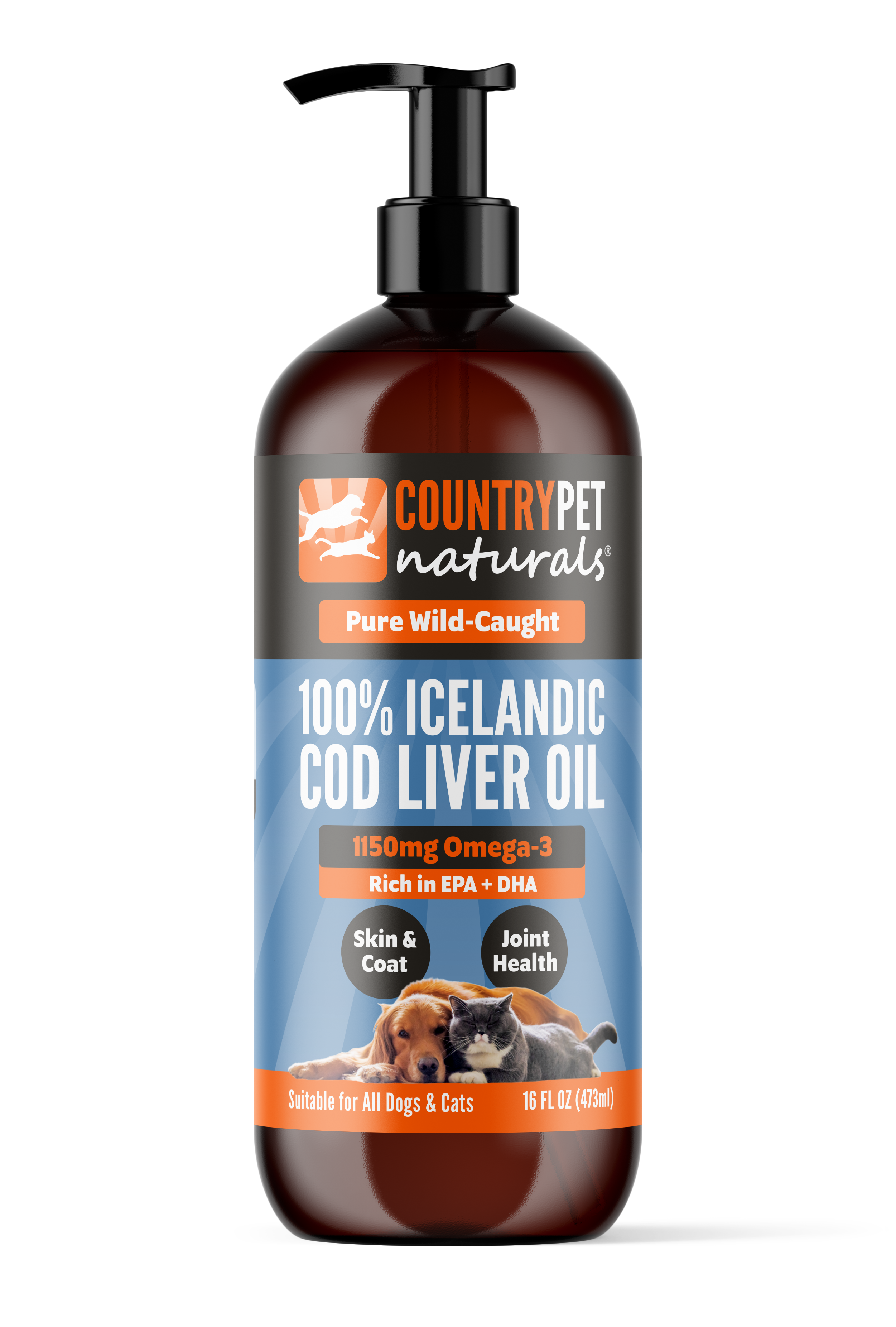 100% Icelandic Wild-Caught Cod Liver Oil 16 oz