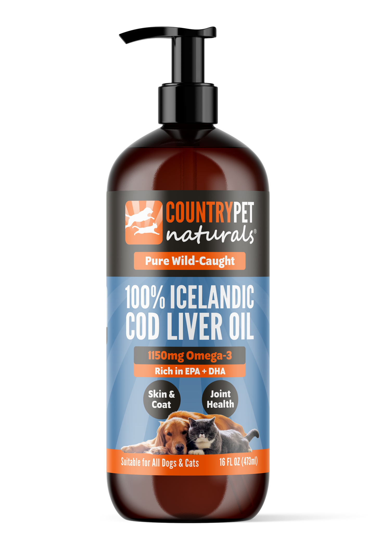 Pure Wild-Caught Cod Liver Oil - 16oz New Customer