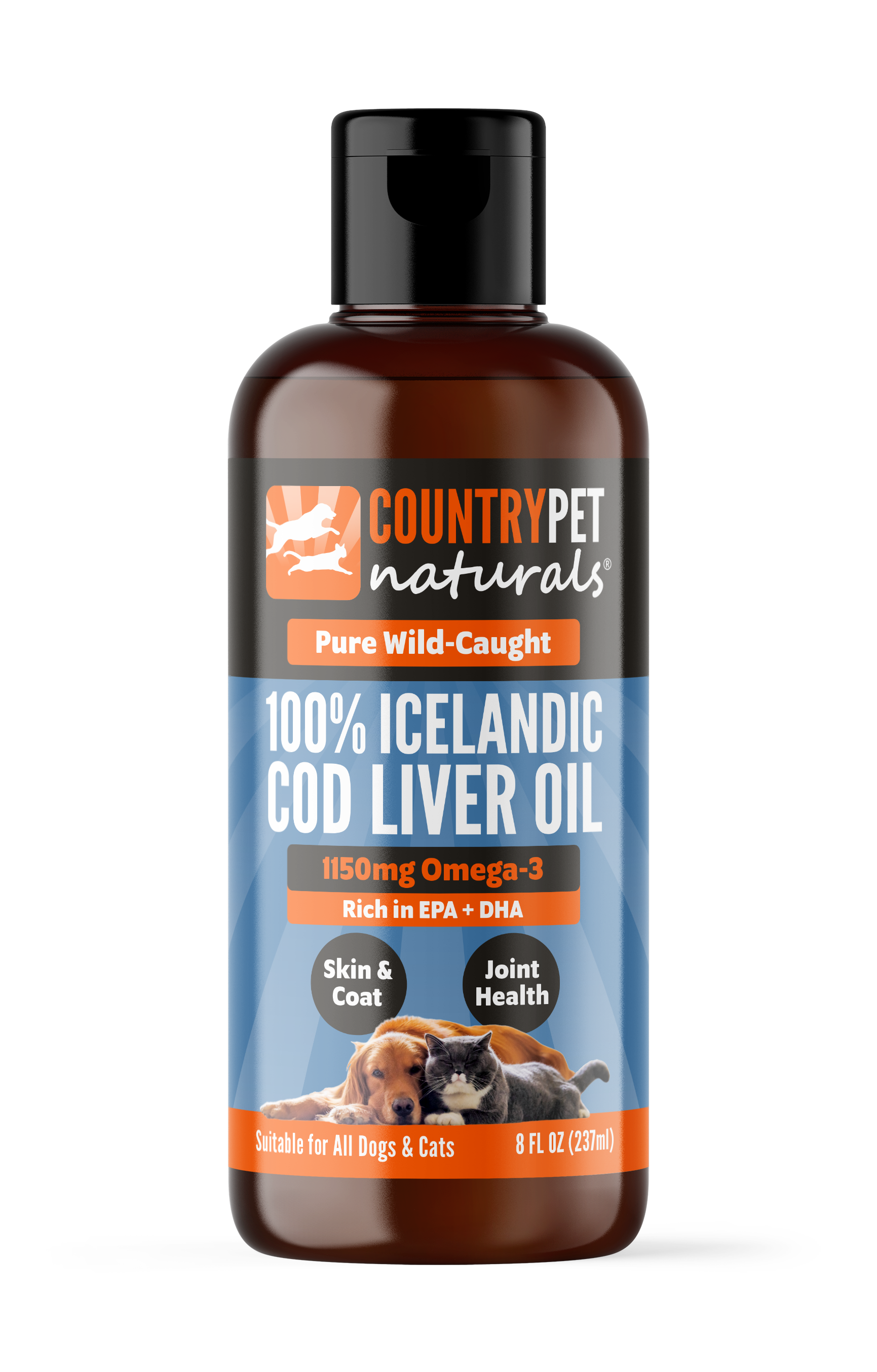 100% Icelandic Wild-Caught Cod Liver Oil 8 oz