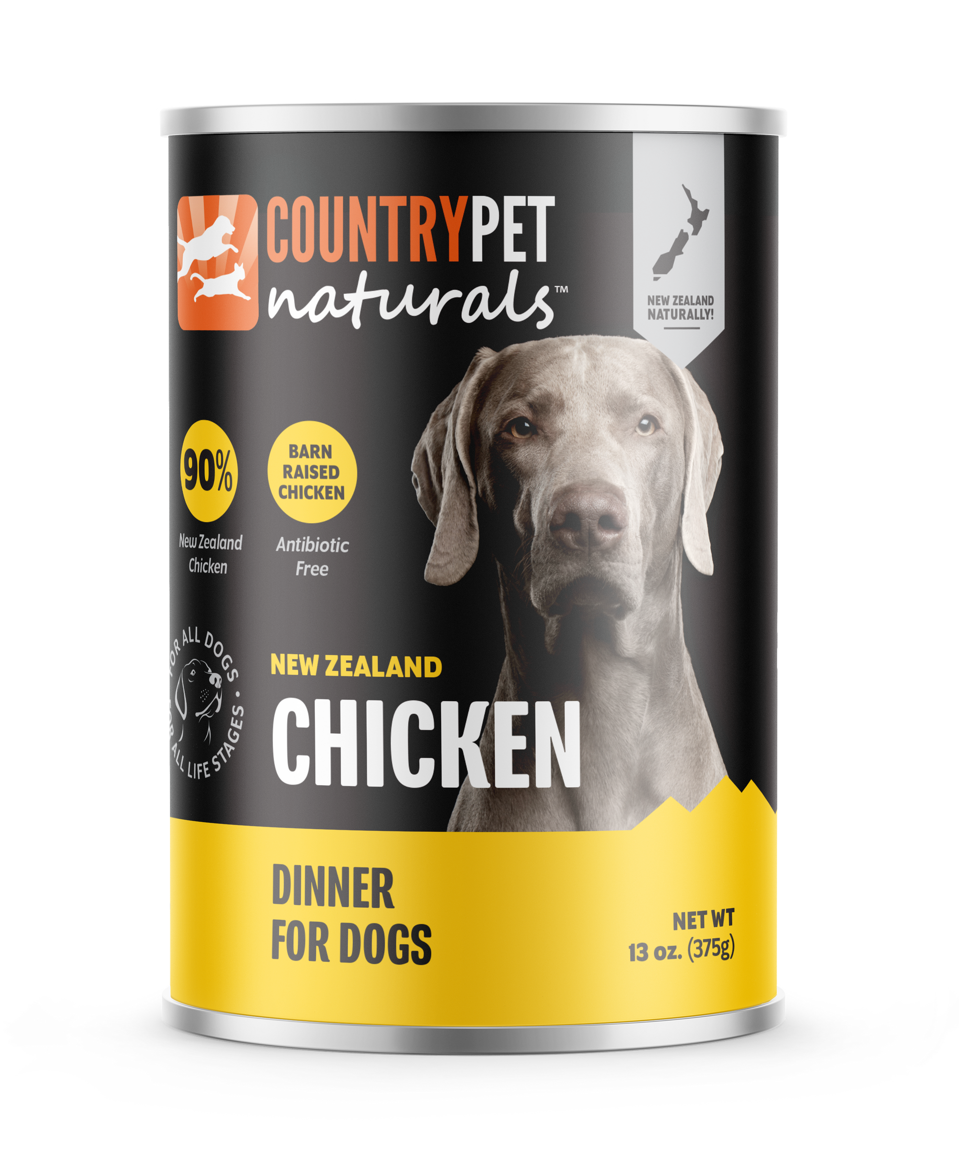 Chicken Dog Food 13oz Cans - Tray of 9 Cans – CountryPet Naturals Chicken Dog Food 13oz Cans - Tray of 9 Cans – CountryPet Naturals