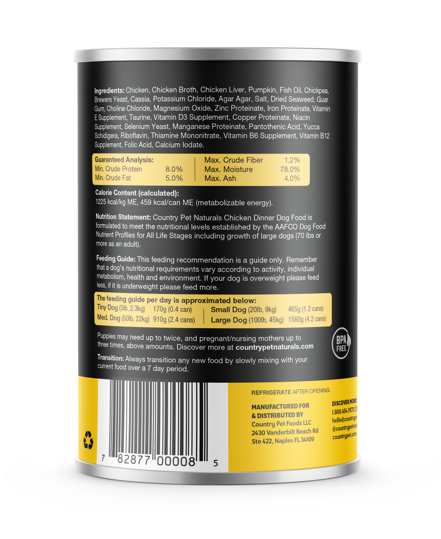 Chicken Dog Food 13oz Cans - Tasting Pack 2 cans