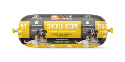 CountryPet Naturals™ New Zealand Chicken Recipe Dog Food Rolls (8 x 1.5 lb Case)