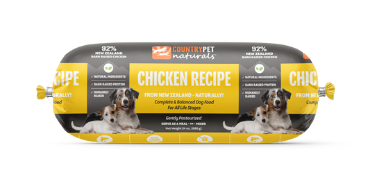 CountryPet Naturals™ New Zealand Chicken Recipe Dog Food Rolls (8 x 1.5 lb Case)