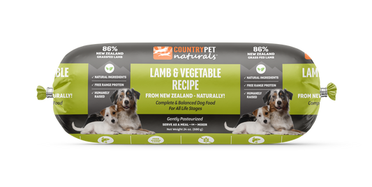 CountryPet Naturals™ New Zealand Lamb & Vegetable Recipe Dog Food Rolls (8 x 1.5 lb Case)