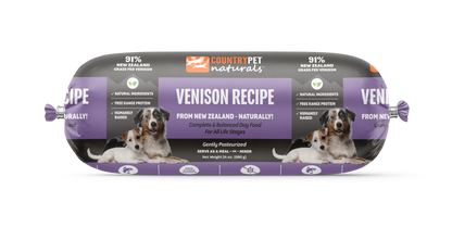 Venison Dog Food 1.5lb Frozen Roll -Currently Unavailable