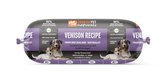 Venison Dog Food 1.5lb Frozen Roll -Currently Unavailable