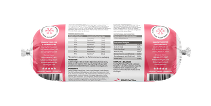 Lamb & Chicken Cat Food 1.5lb Frozen Roll-Tasting Pack Single Roll