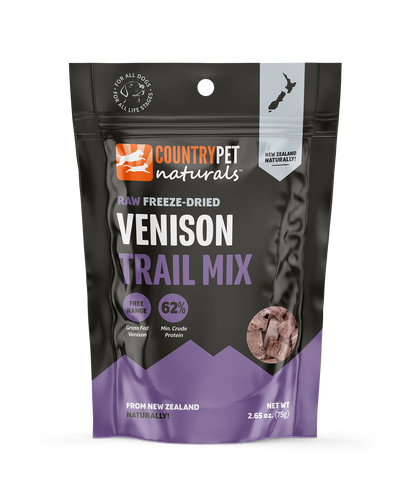 Wholesale - CountryPet Naturals - New Zealand Raw Freeze-Dried Venison Trail Mix (case of 6 x 2.65oz)