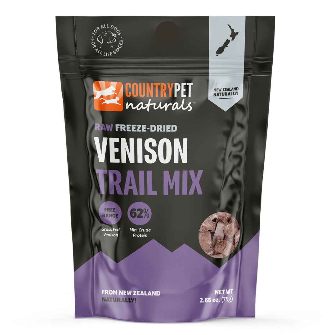 New Zealand Raw Freeze-Dried Venison Trail Mix Treats (Lung, Kidney & Spleen) Buy 1 or 3-Pack