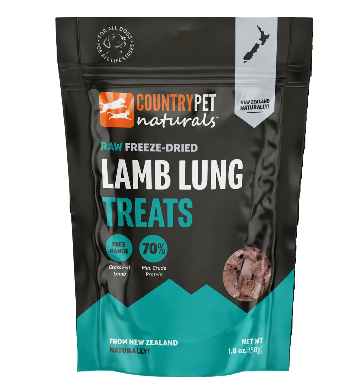 Lamb Lung Raw Freeze Dried - 1.8oz Bag TP